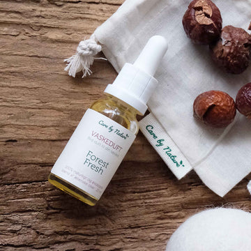 duftsæt med 2 vaskedufte fra care by nature forest fresh og summer garden
