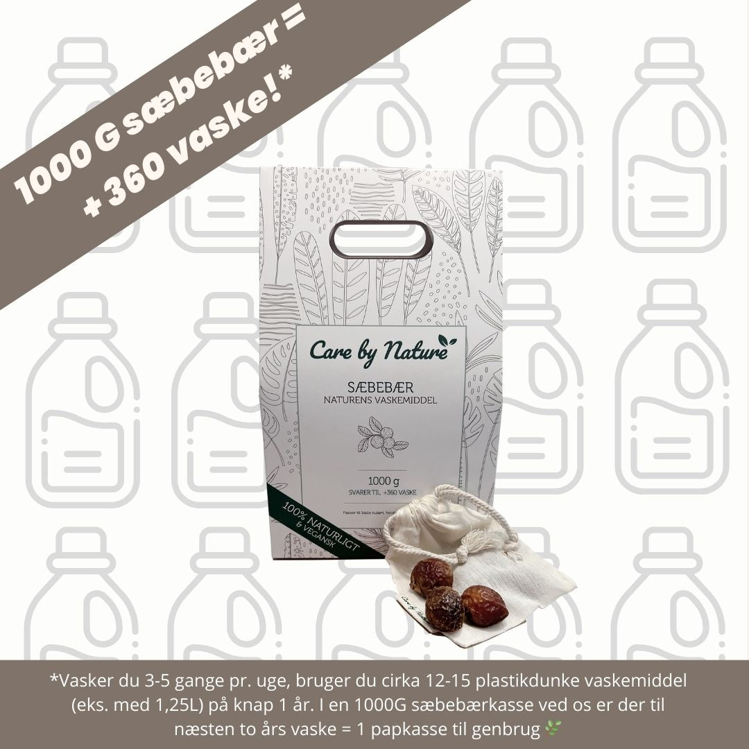 Care by Nature Tvättnötter - naturens tvättmedel 1000 g 🌿🫧